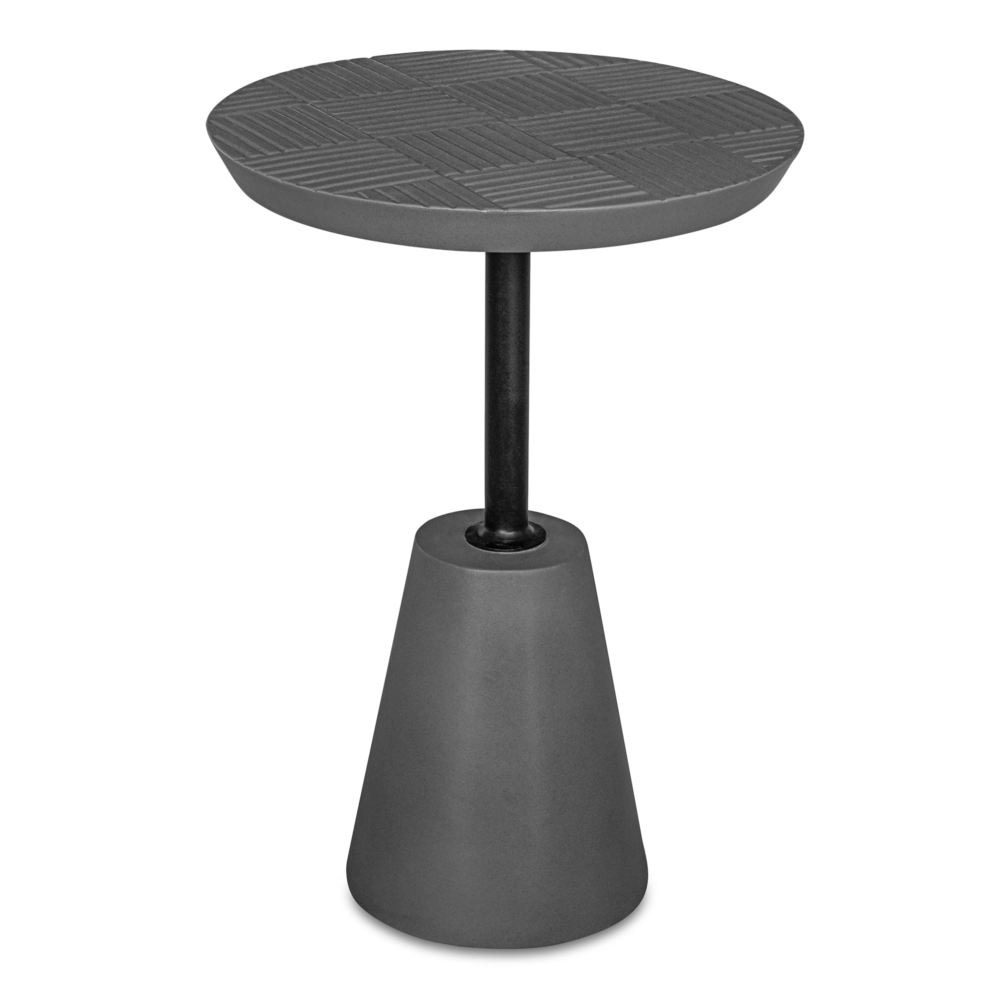 Foundation Outdoor Accent Table Dark Grey by Moe's Home Collection - view 2