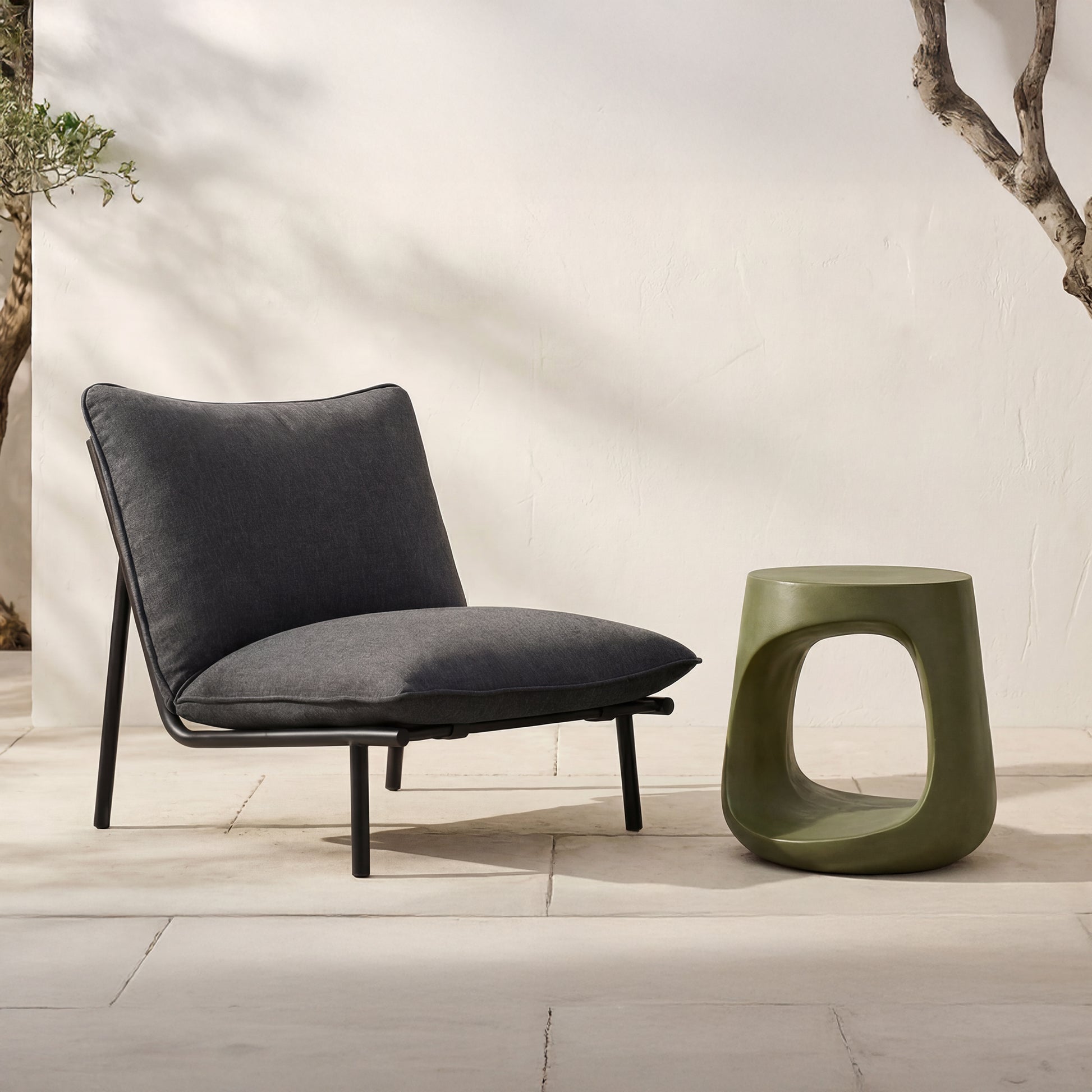 Rothko Outdoor Stool Green by Moe's Home Collection - view 2