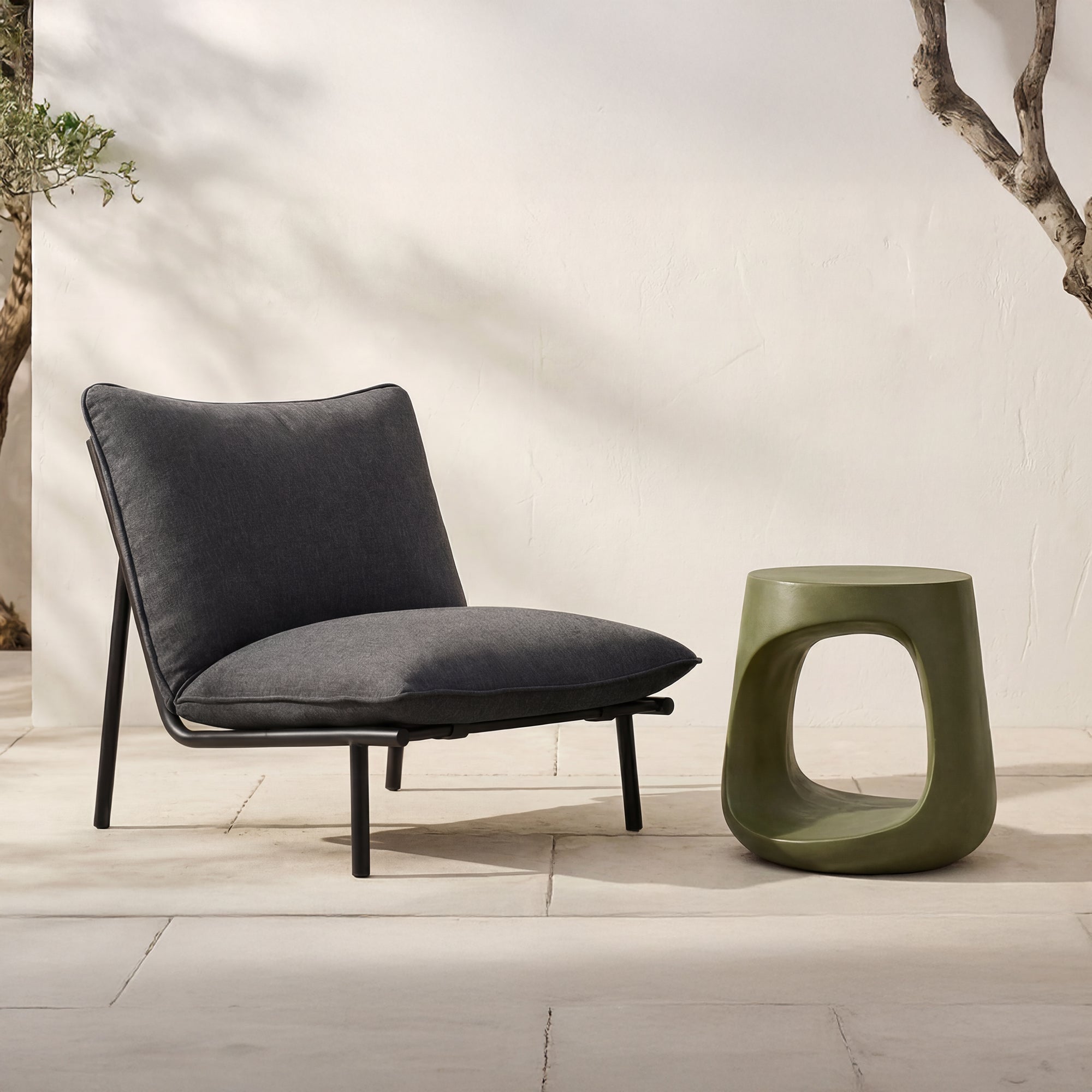 Rothko Outdoor Stool Green by Moe's Home Collection - view 2