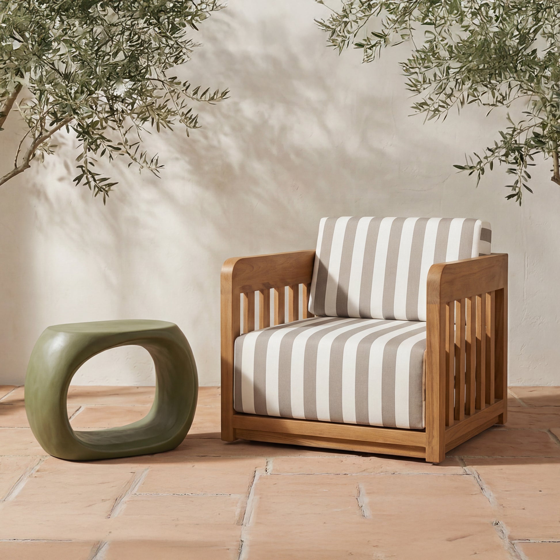 Albers Outdoor Stool Green by Moe's Home Collection - view 2