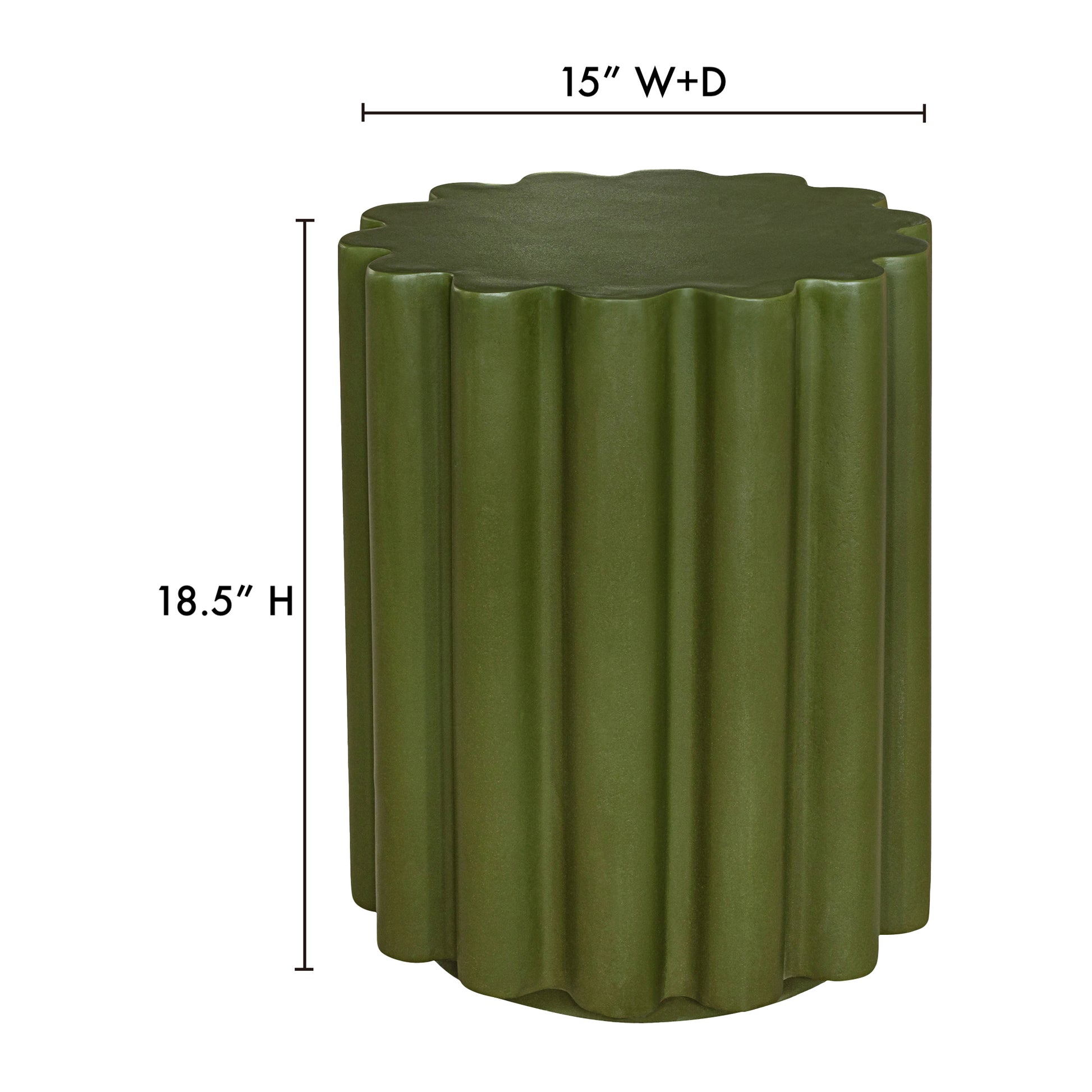 Taffy Accent Table Green by Moe's Home Collection - view 3