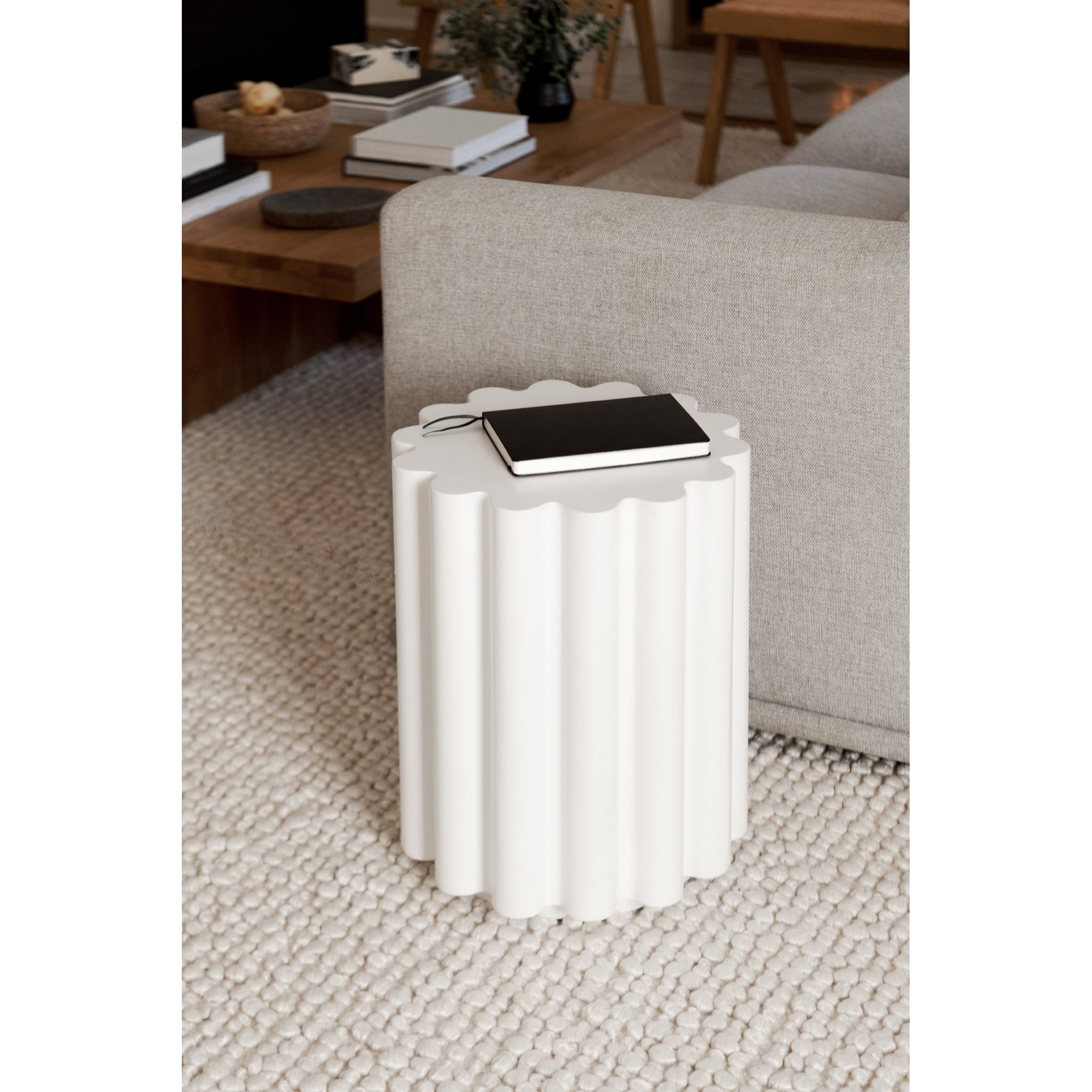 Taffy Accent Table White by Moe's Home Collection - view 2