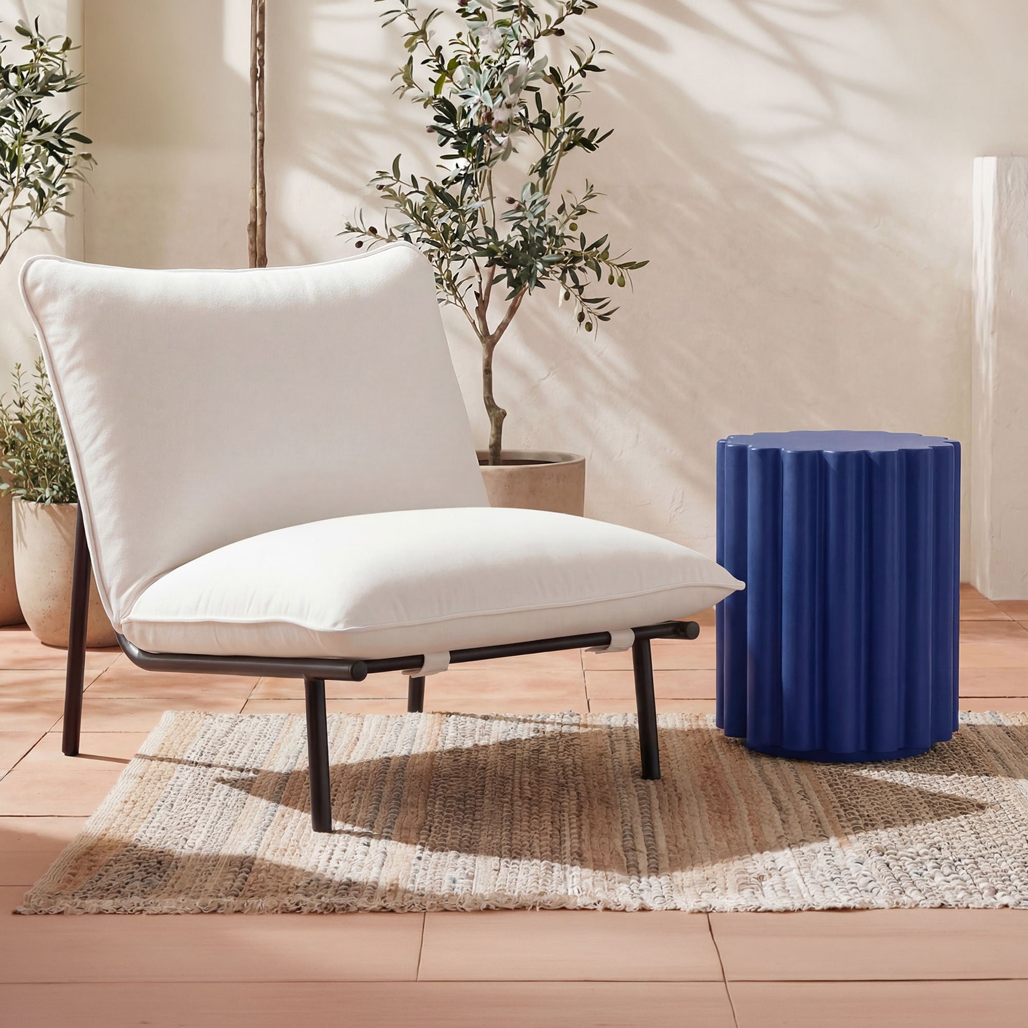 Taffy Accent Table Navy Blue | Moe's Home Collection – Zin Home
