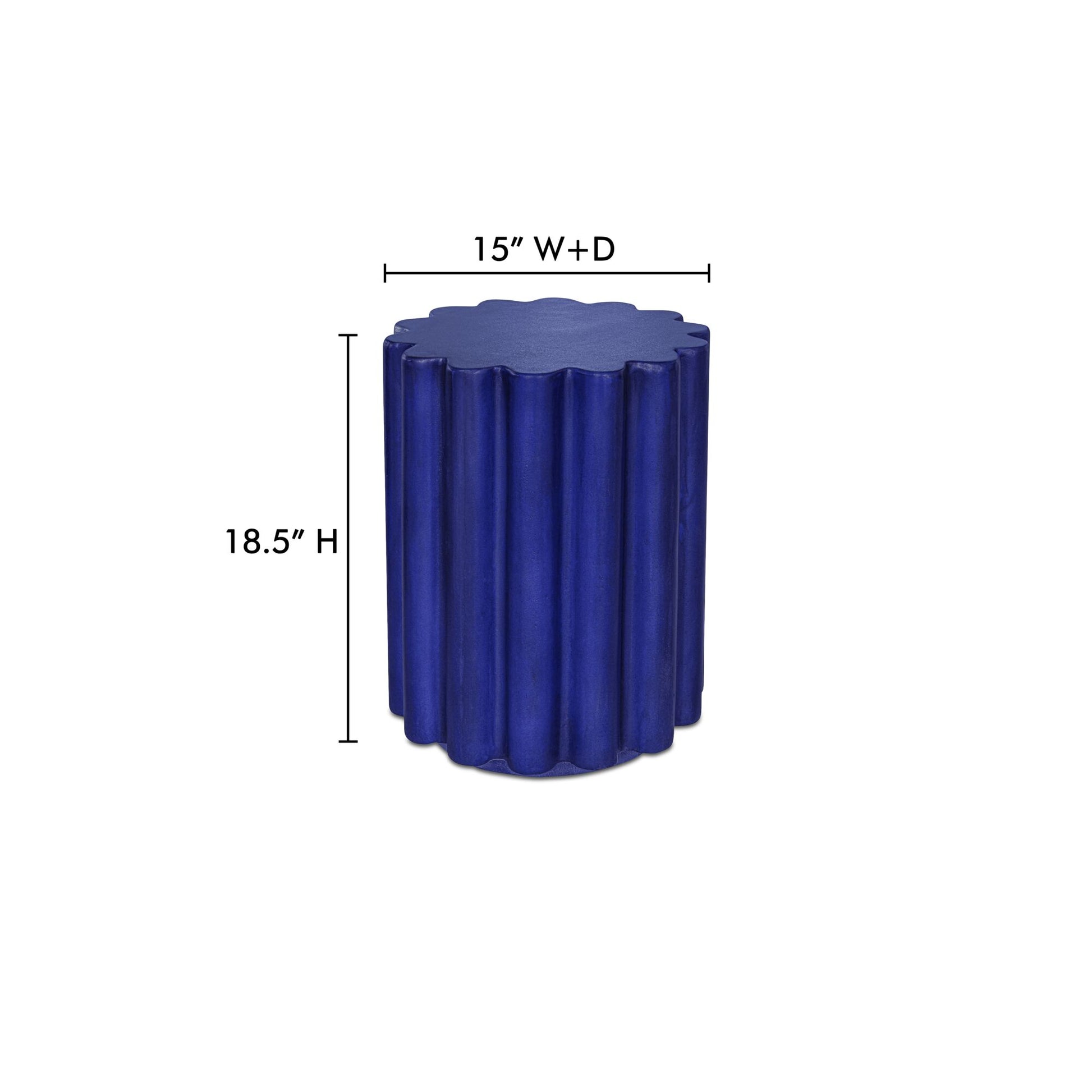 Taffy Accent Table Navy Blue by Moe's Home Collection - view 3