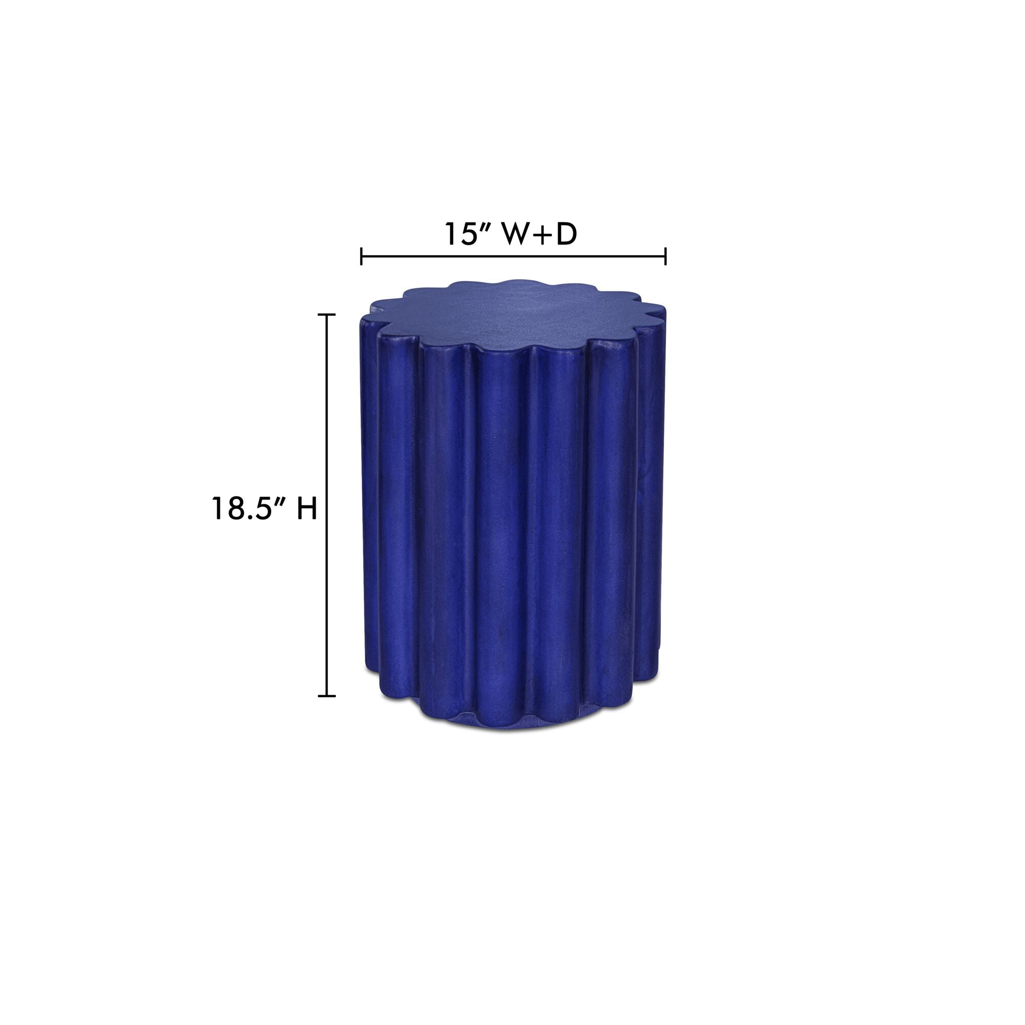 Taffy Accent Table Navy Blue by Moe's Home Collection - view 3