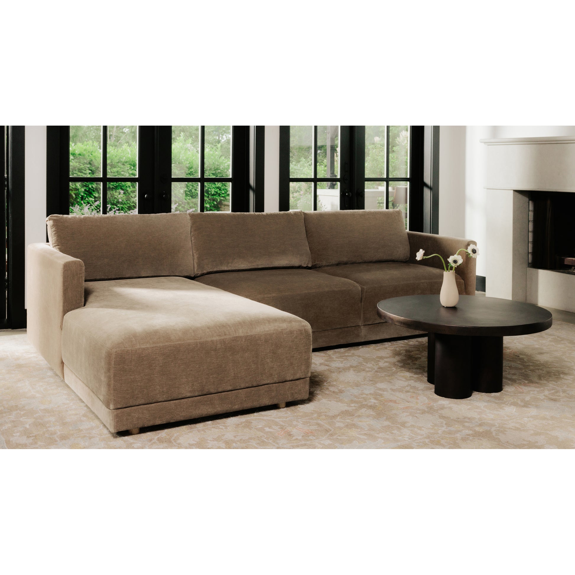 Bryn Sectional Right Camel by Moe's Home Collection - view 6