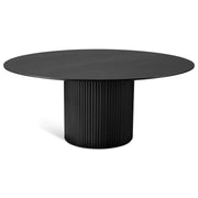 Atenas Round Dining Table Ebano by Urbia - front view