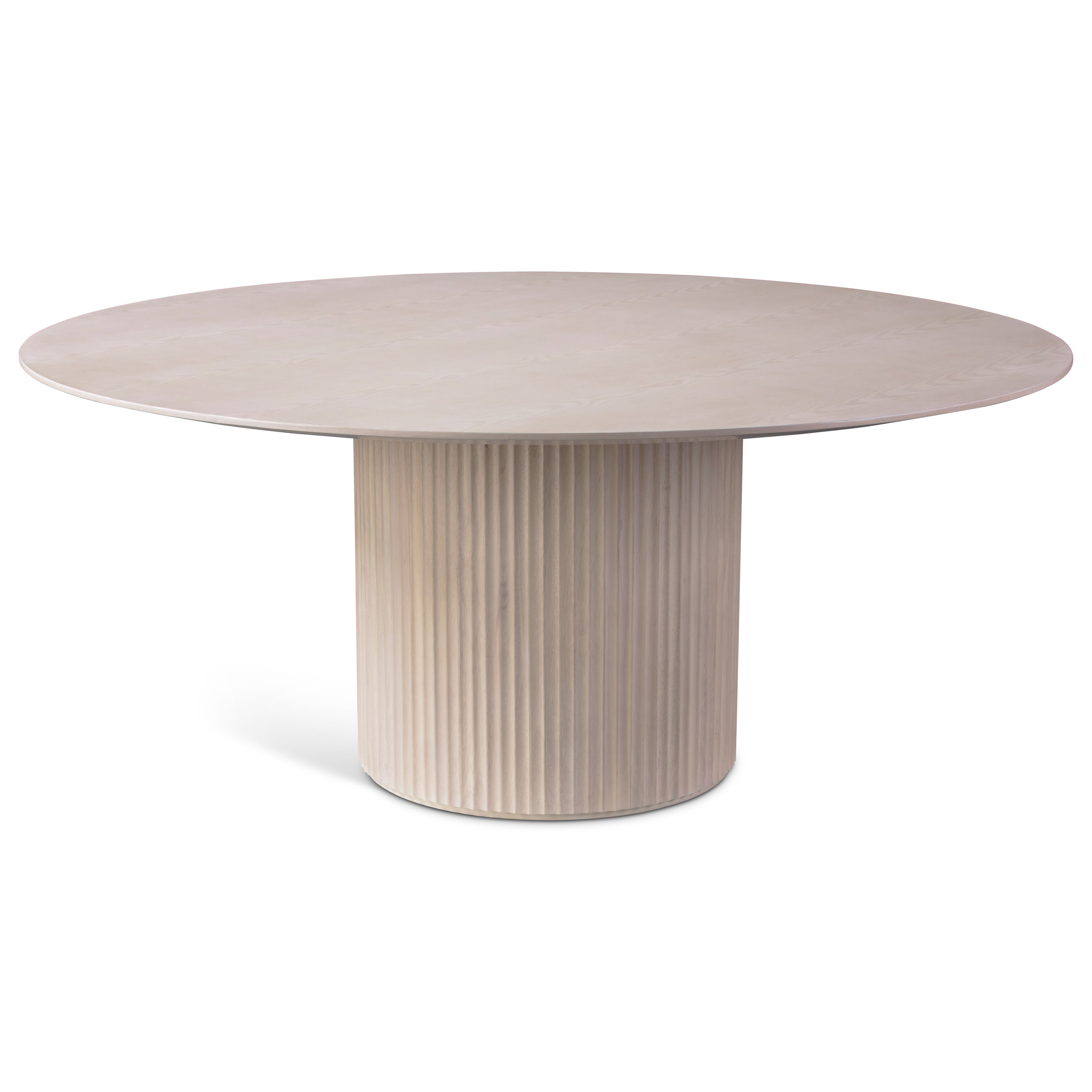 Atenas Round Dining Table Nevoa by Urbia - front view