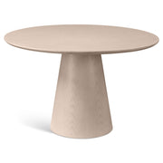 Mona Round Wood Top Dining Table Nevoa by Urbia - front view
