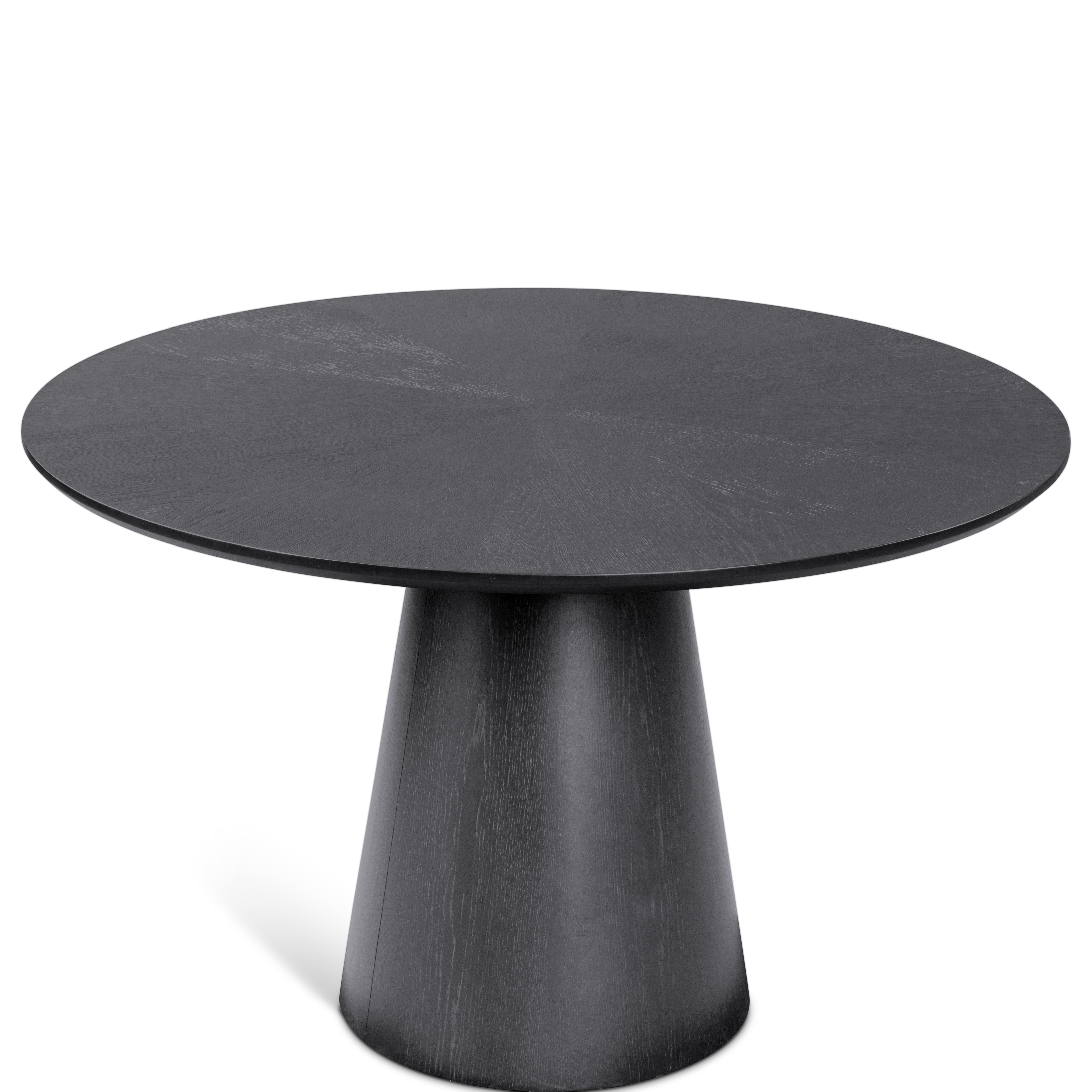 Mona Round Wood Top Dining Table Ebano by Urbia - product detail 3