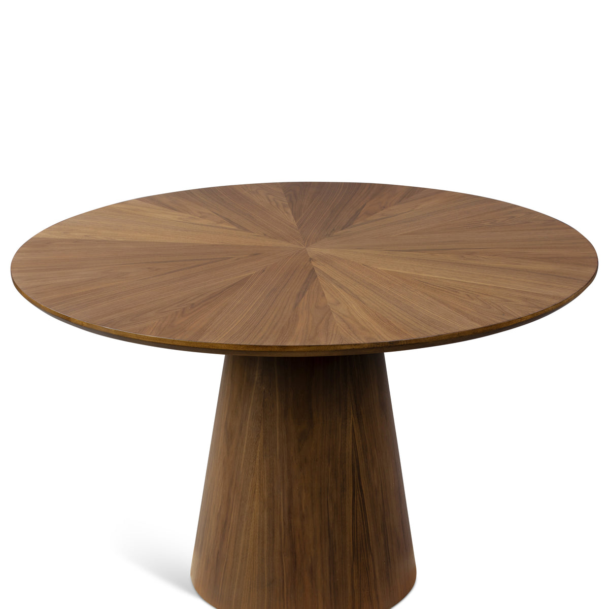 Mona Round Wood Top Dining Table Nogueria by Urbia - product detail 5