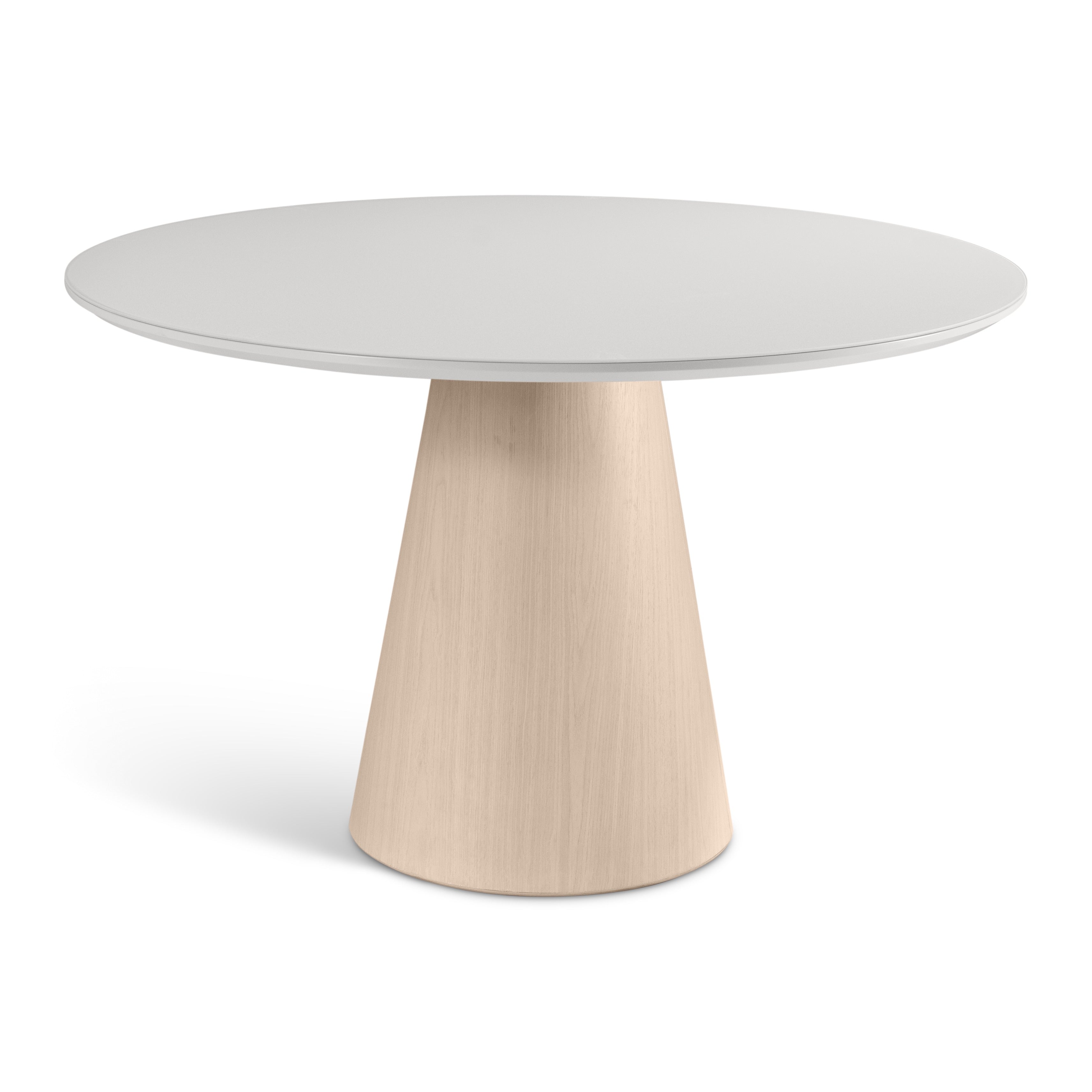 Mona Round Glass Top Dining Table Off White, Nevoa by Urbia - product detail 3