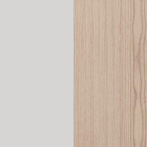 Mona Round Glass Top Dining Table Off White, Nevoa by Urbia - material and color swatch