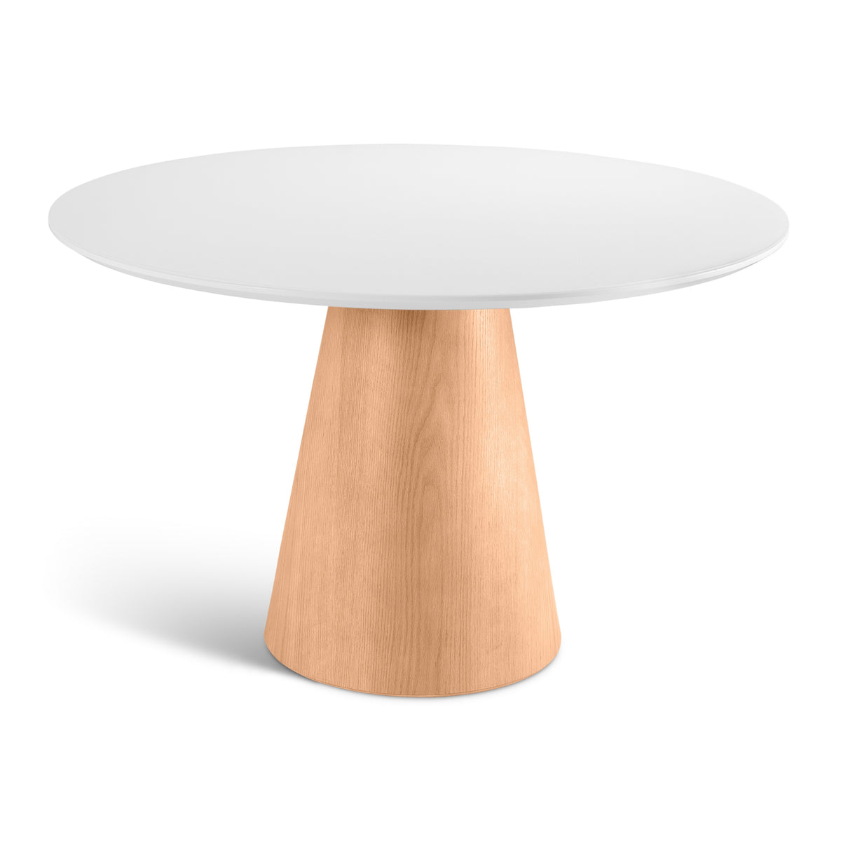 Mona Round Glass Top Dining Table Branco, Damasco by Urbia - product detail 4