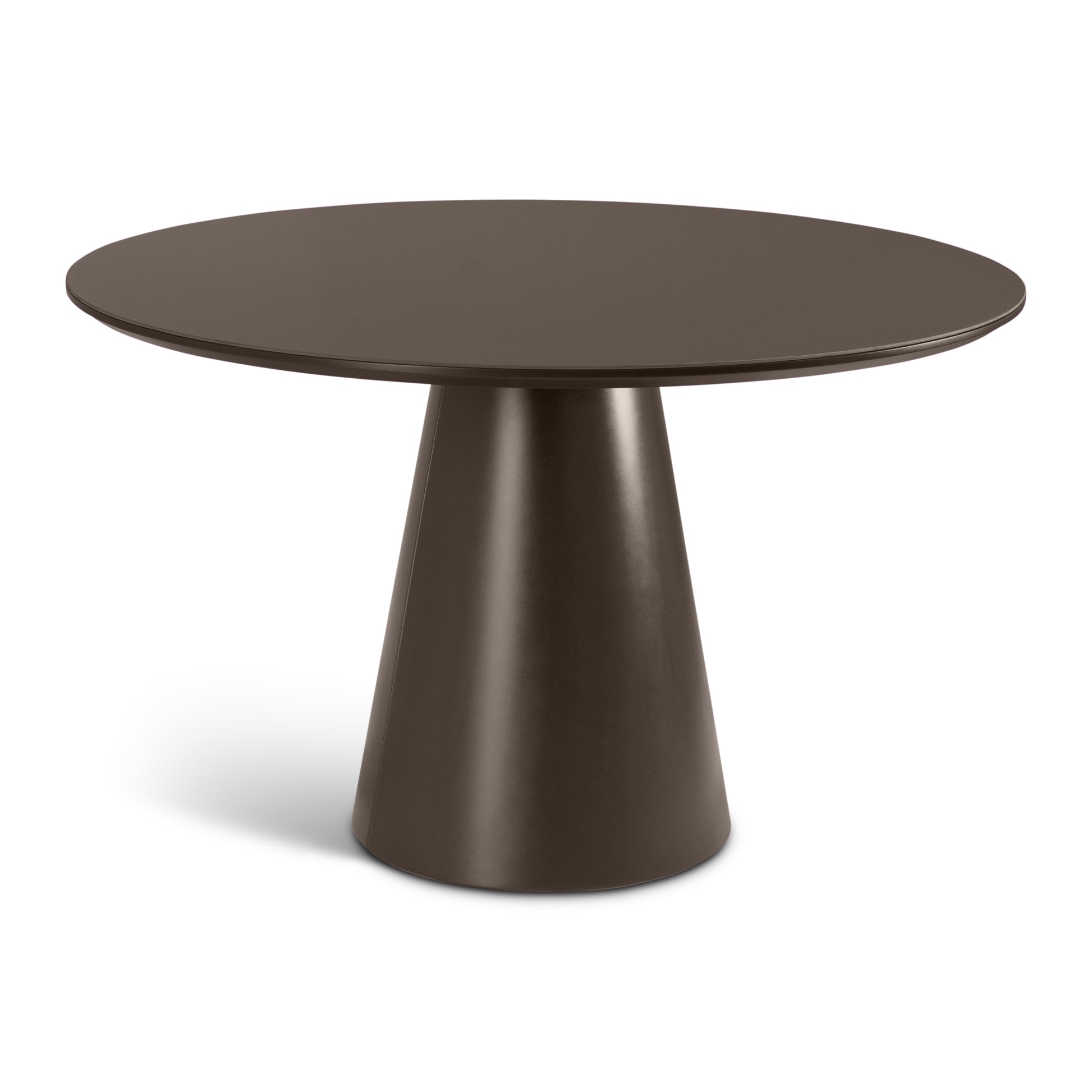 Mona Round Glass Top Dining Table Cafe by Urbia
