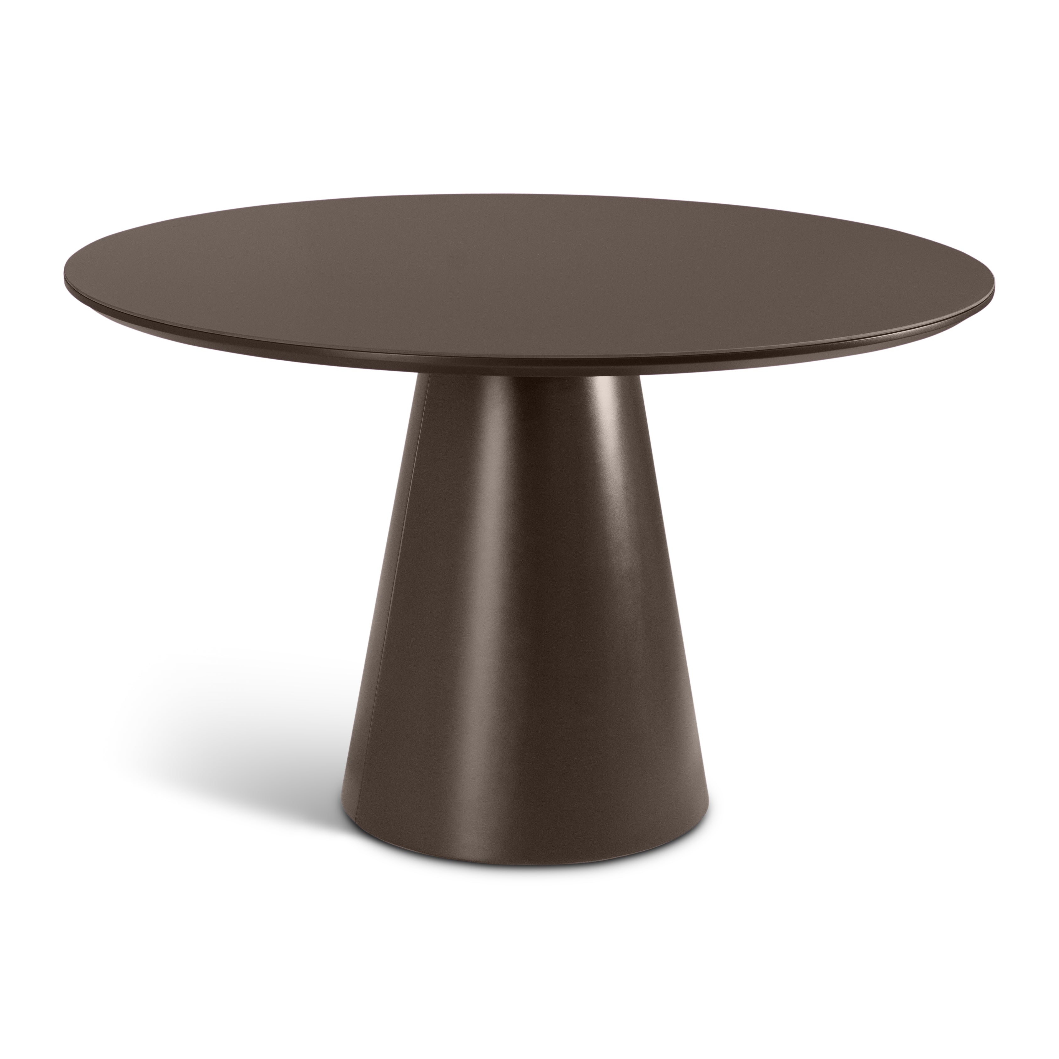 Mona Round Glass Top Dining Table Cafe by Urbia