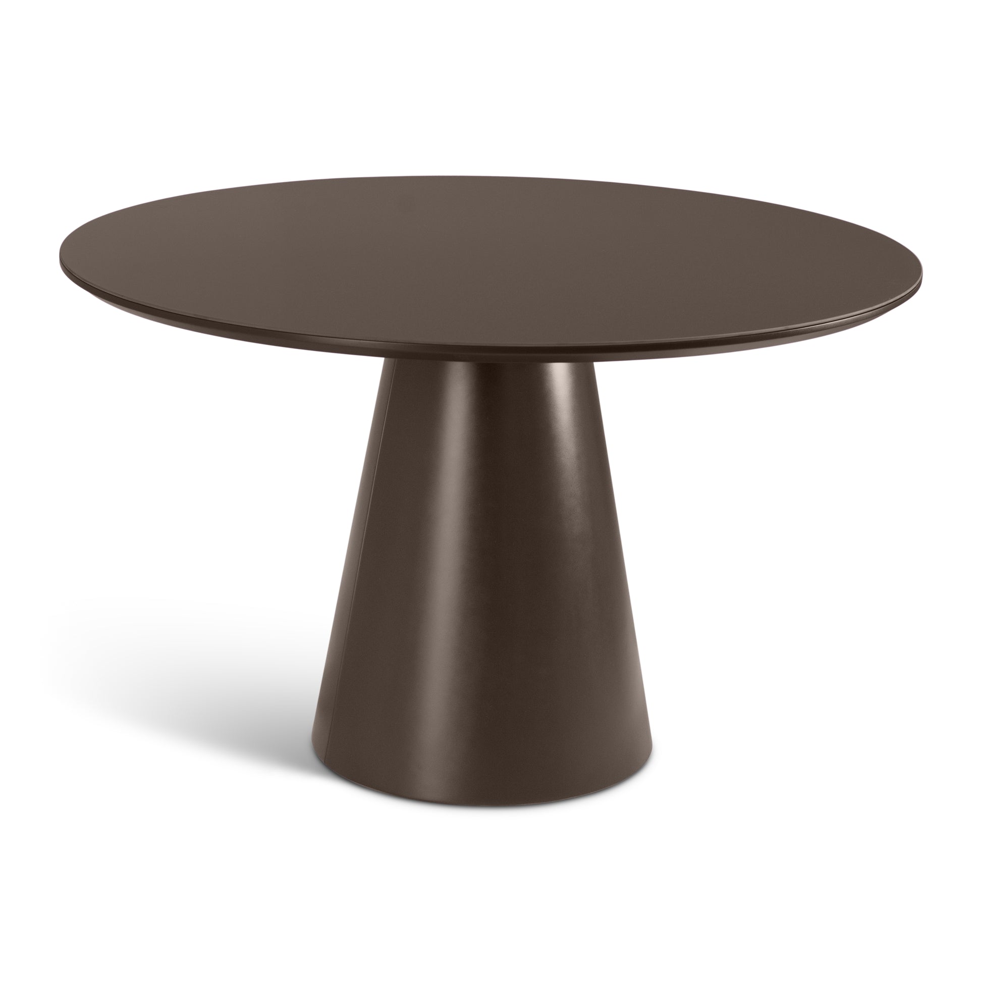 Mona Round Glass Top Dining Table Cafe by Urbia