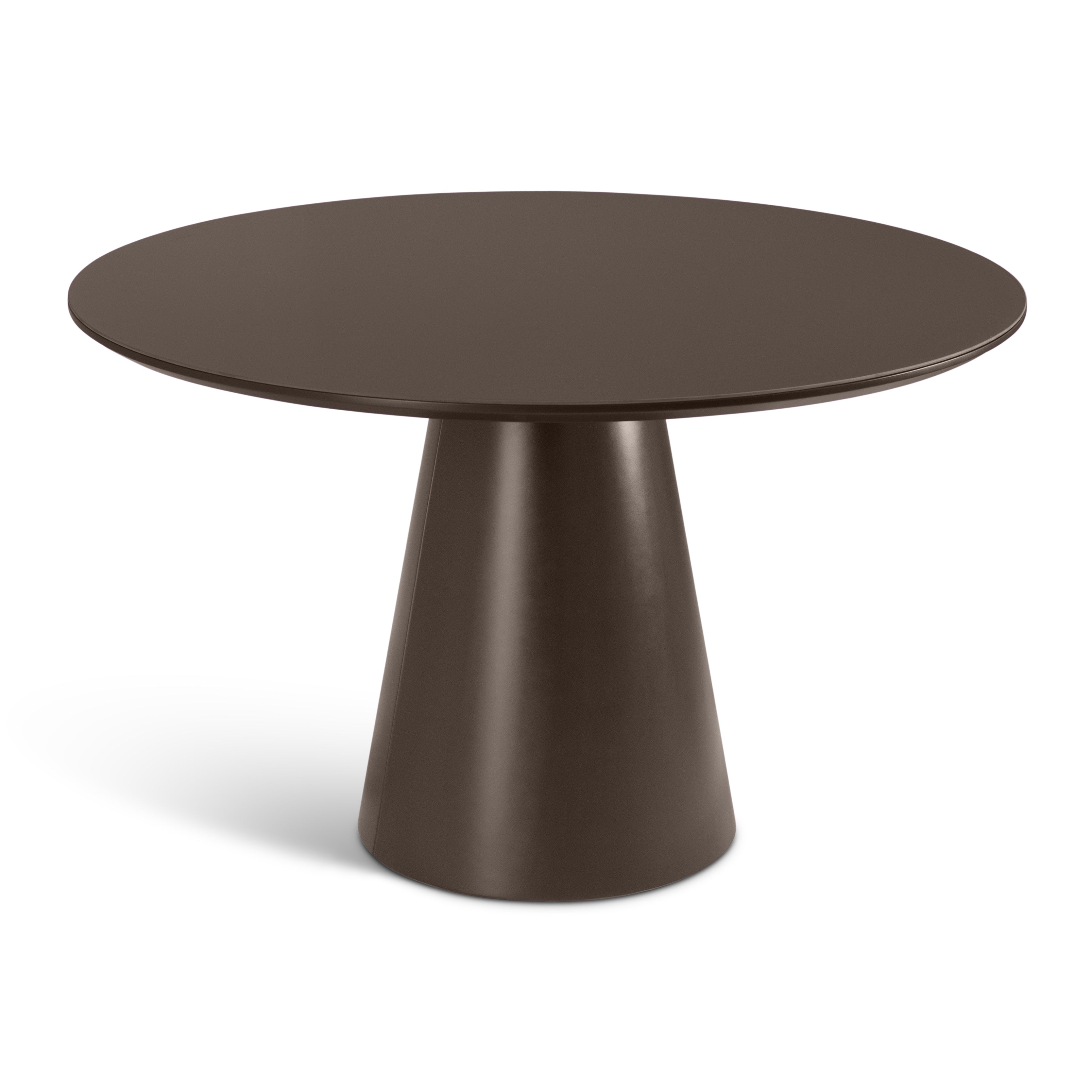 Mona Round Glass Top Dining Table Cafe by Urbia
