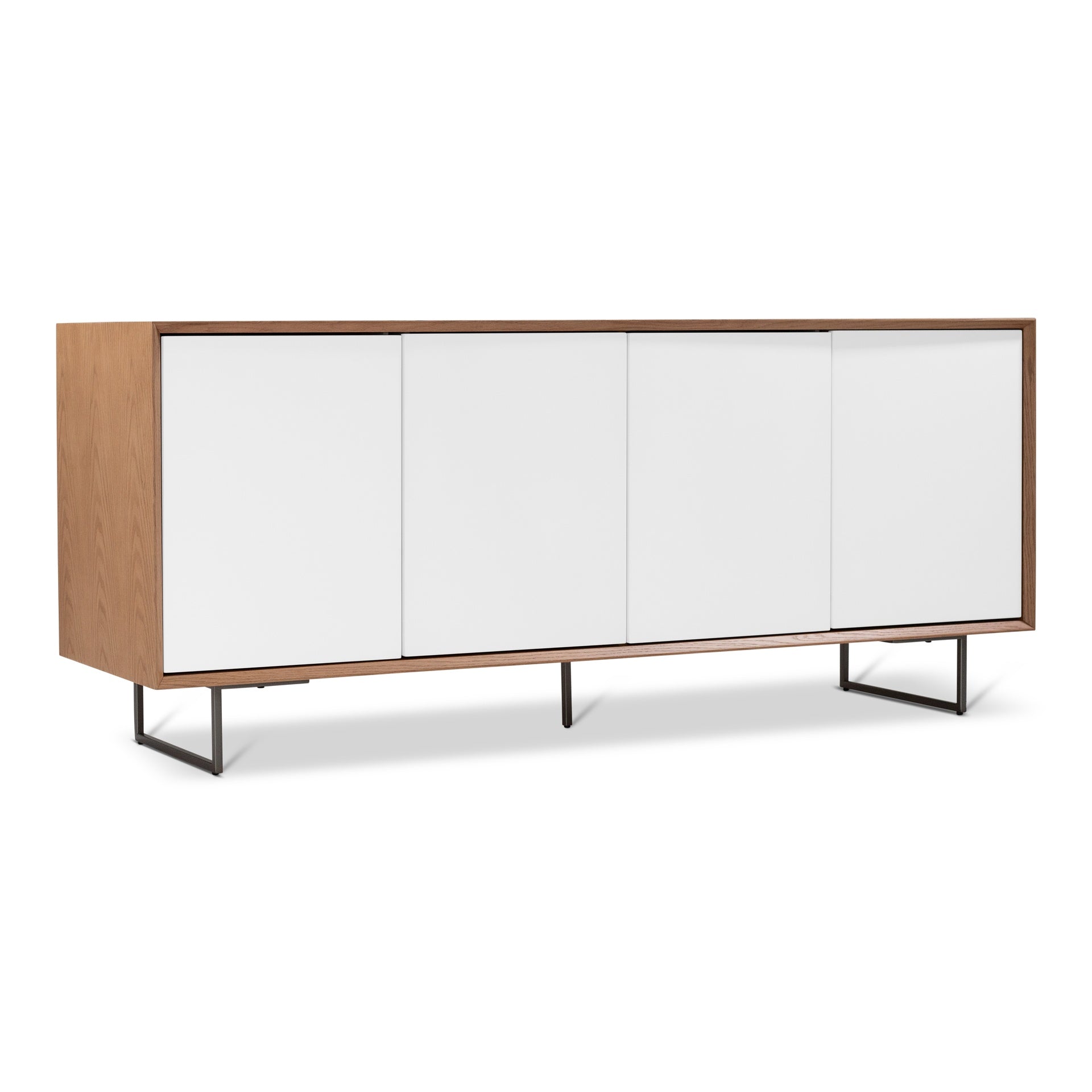 Quadrum Branco & Damasco Lacquered & Wood Buffet by Urbia