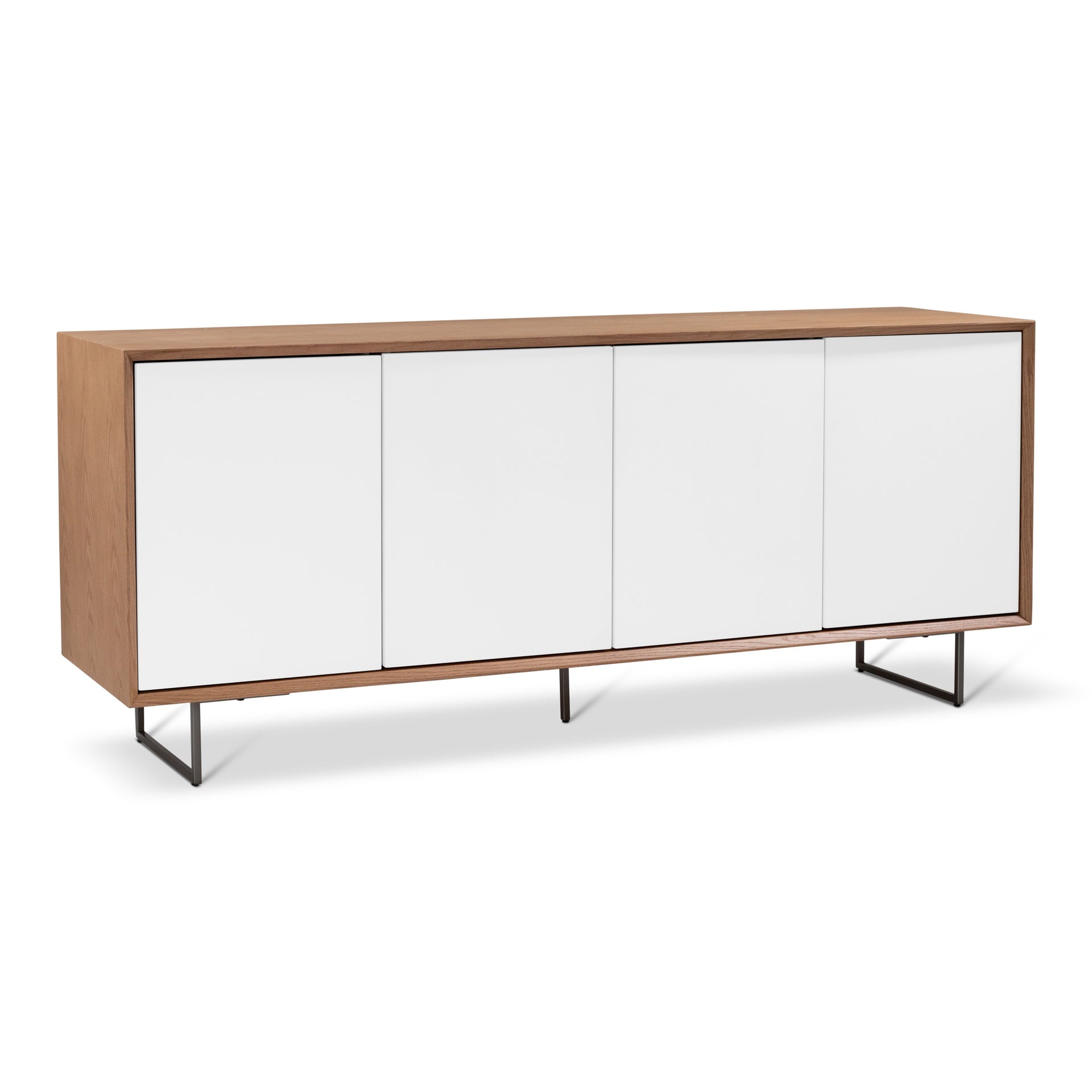 Quadrum Branco & Damasco Lacquered & Wood Buffet by Urbia