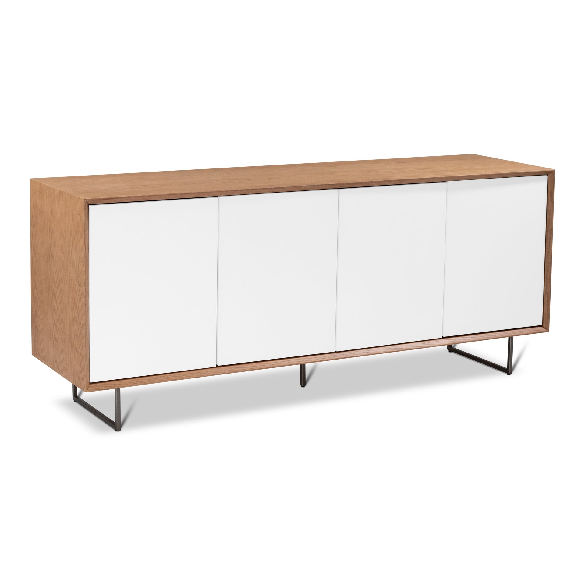 Quadrum Branco & Damasco Lacquered & Wood Buffet by Urbia
