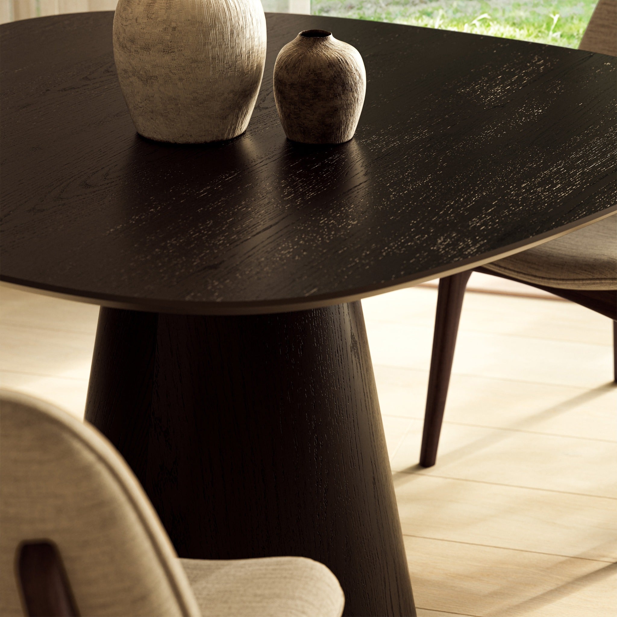 Bahia Organic Dining Table Ebano by Urbia - additional styled room view