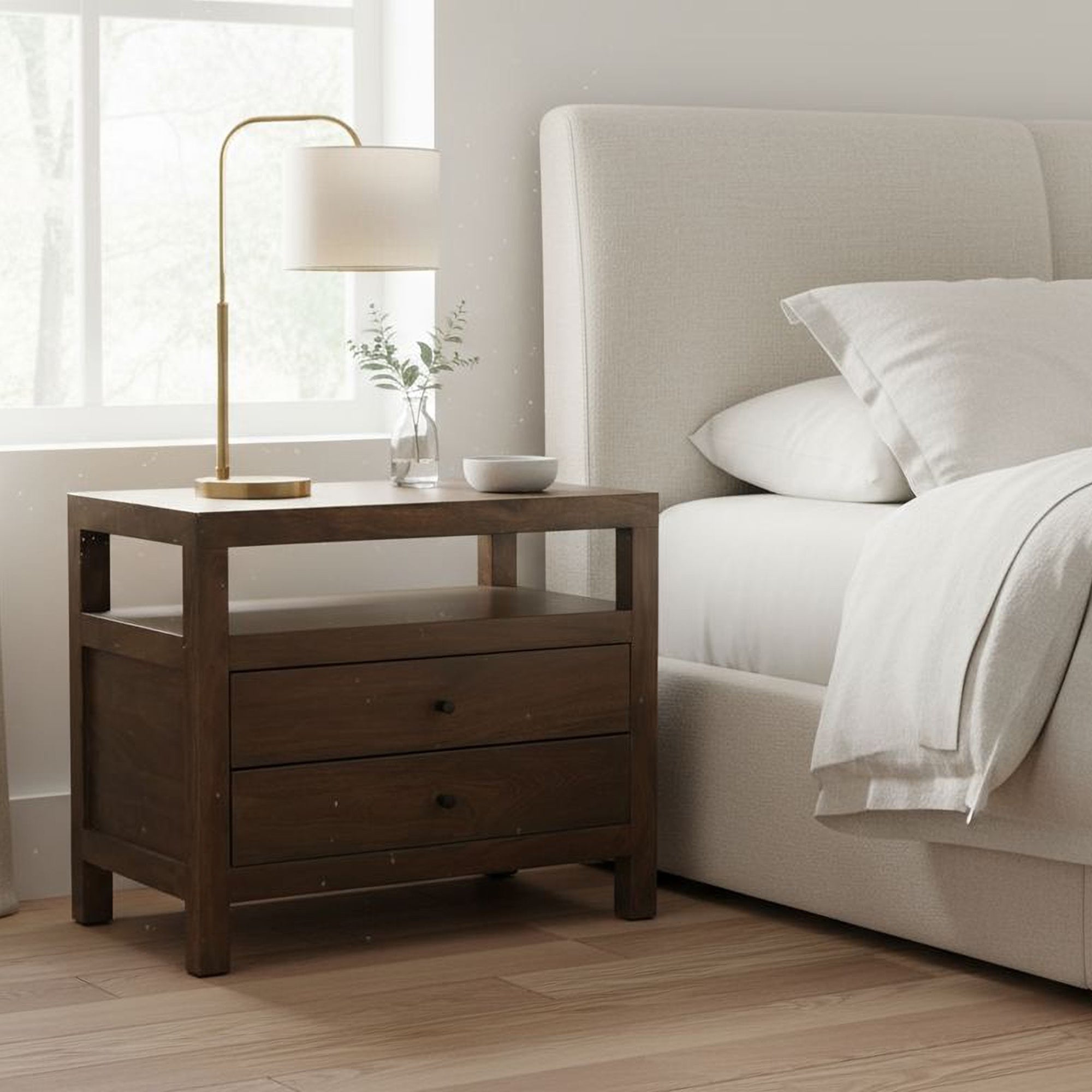 Windsor Nightstand Dark Brown by Moe's Home Collection - view 2