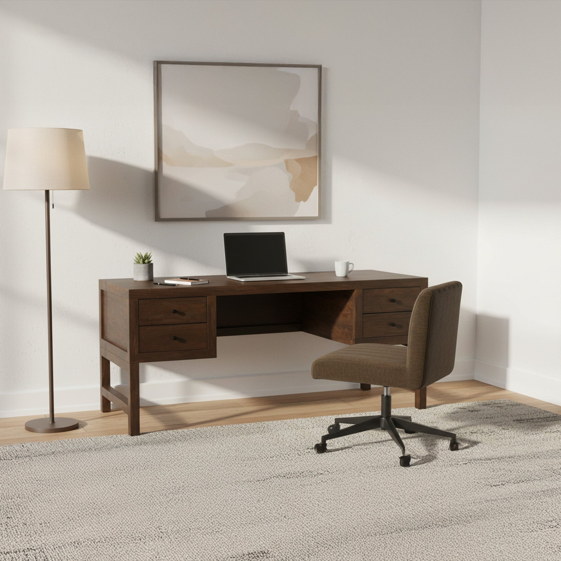 Windsor Desk Dark Brown by Moe's Home Collection - view 2