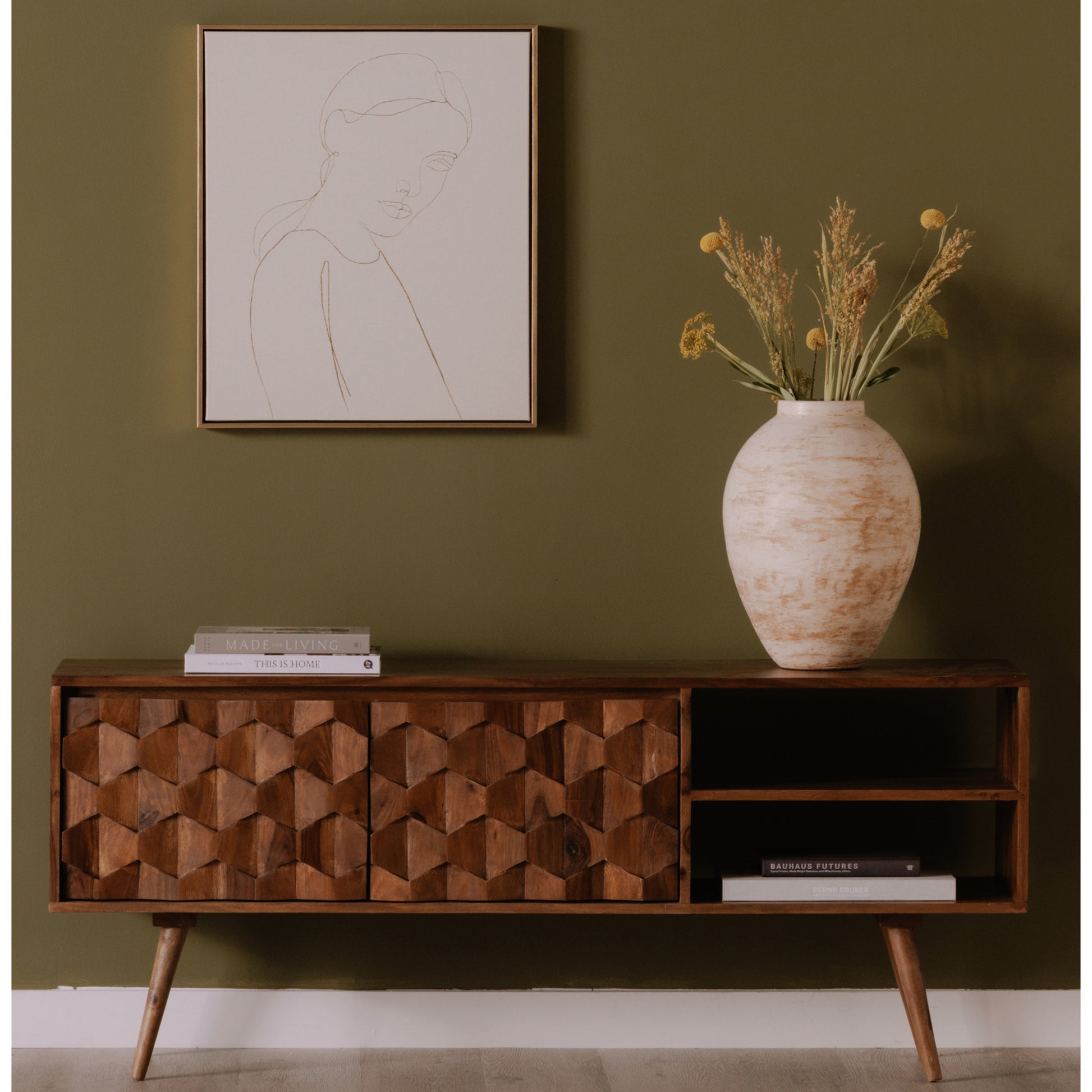 O2 TV Cabinet Natural by Moe's Home Collection - view 9