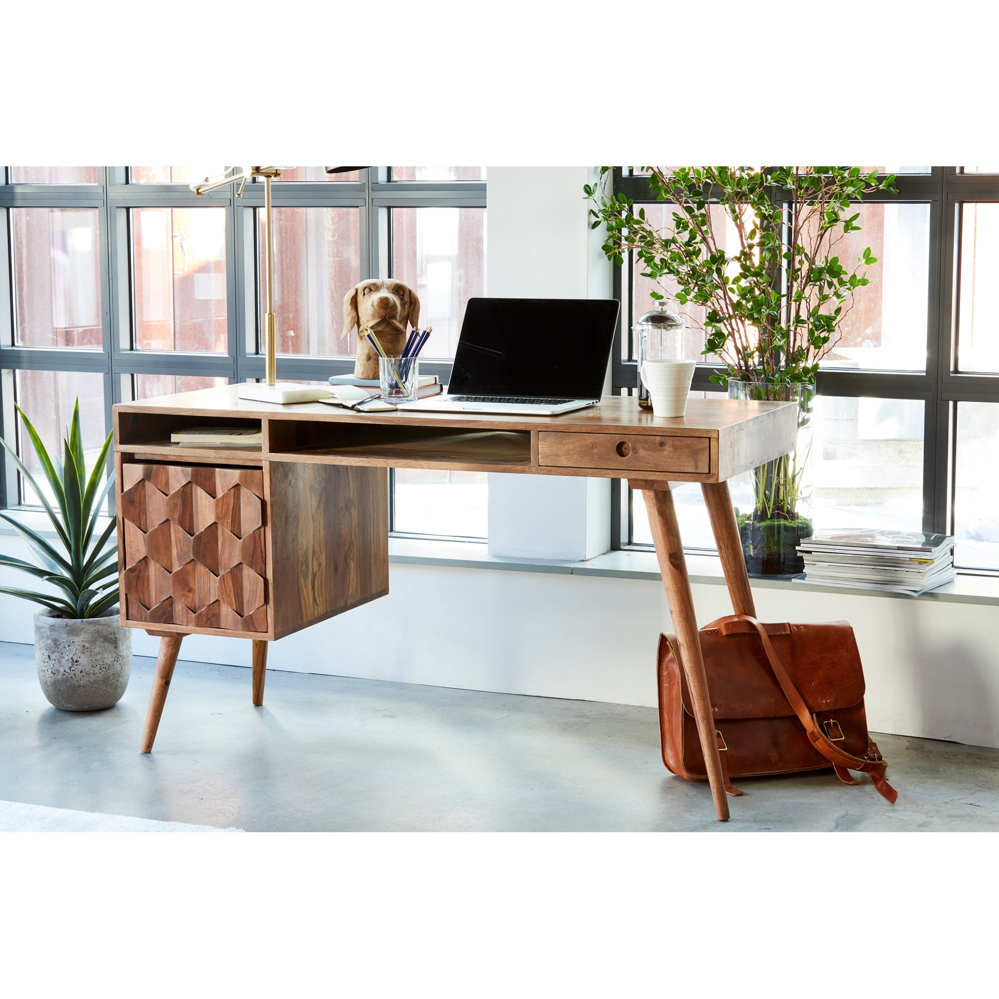 O2 Desk Natural by Moe's Home Collection - view 2