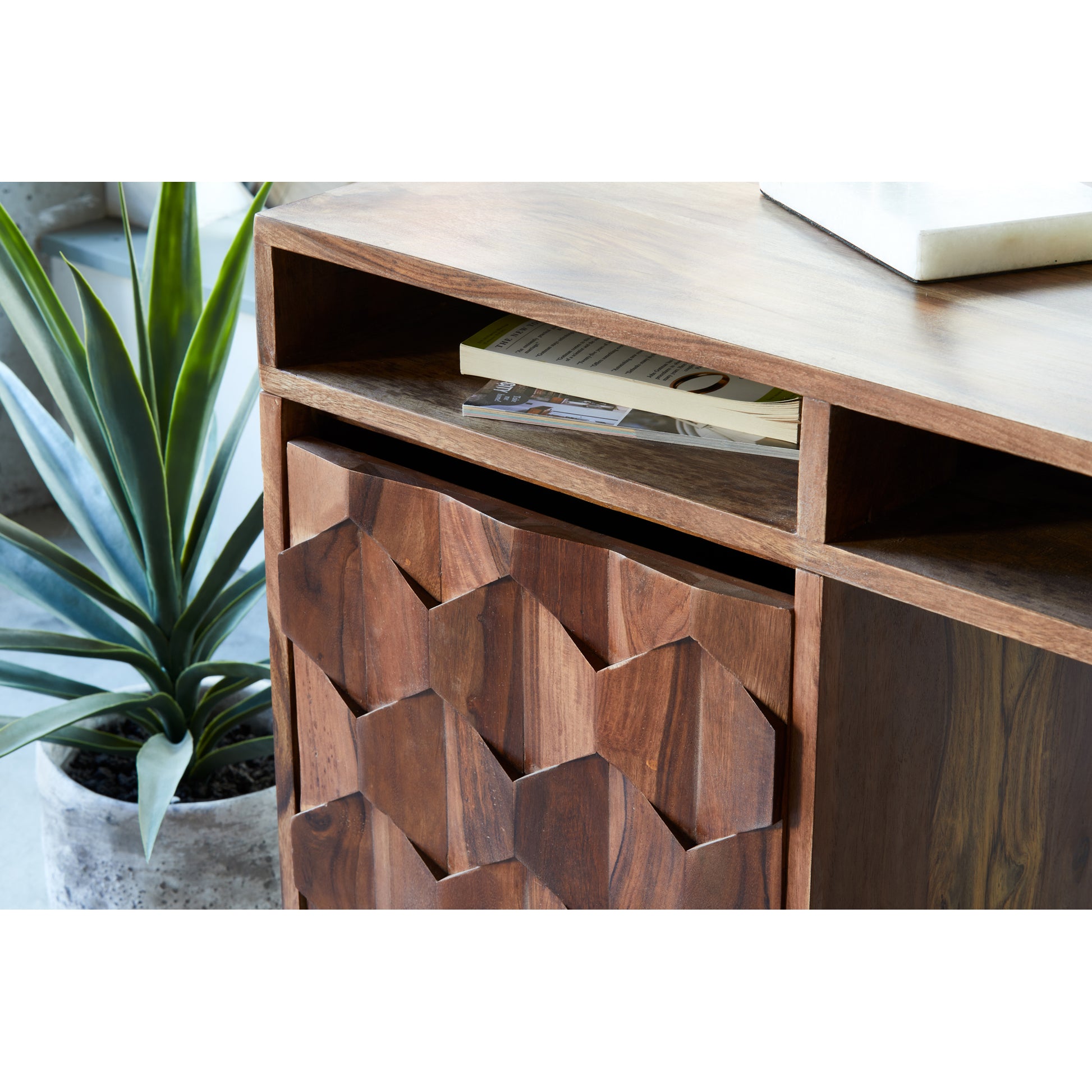 O2 Desk Natural by Moe's Home Collection - view 3