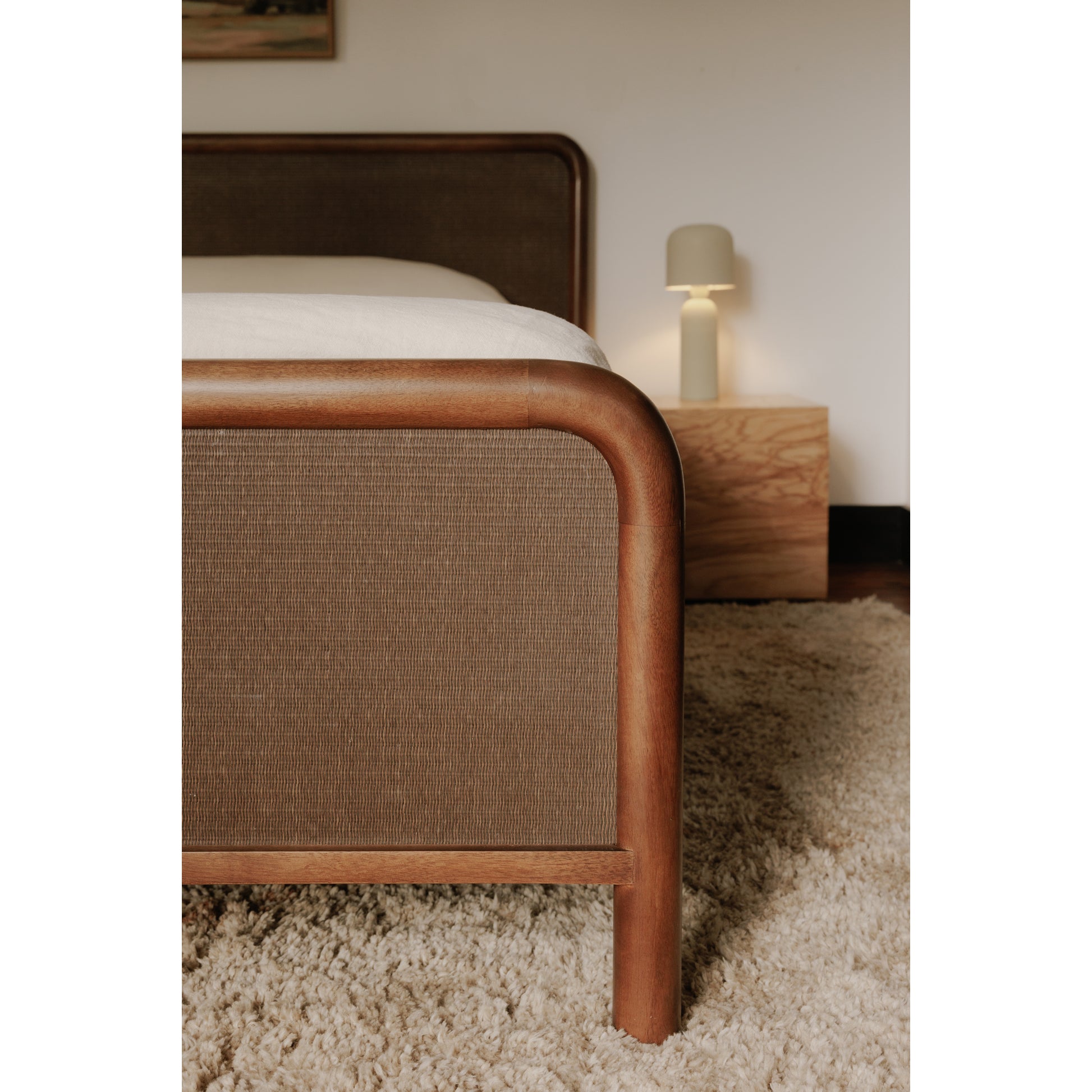 Rye Queen Bed Warm Brown by Moe's Home Collection - view 3