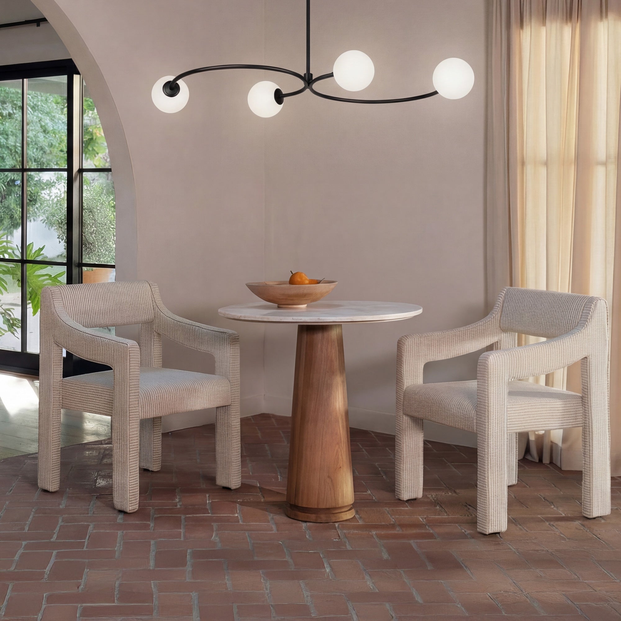 Cedric Pendant Lamp White by Moe's Home Collection - view 2