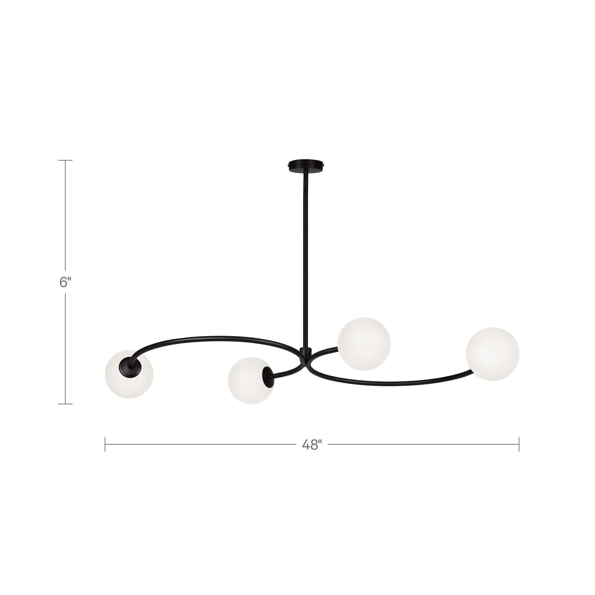 Cedric Pendant Lamp White by Moe's Home Collection - view 3