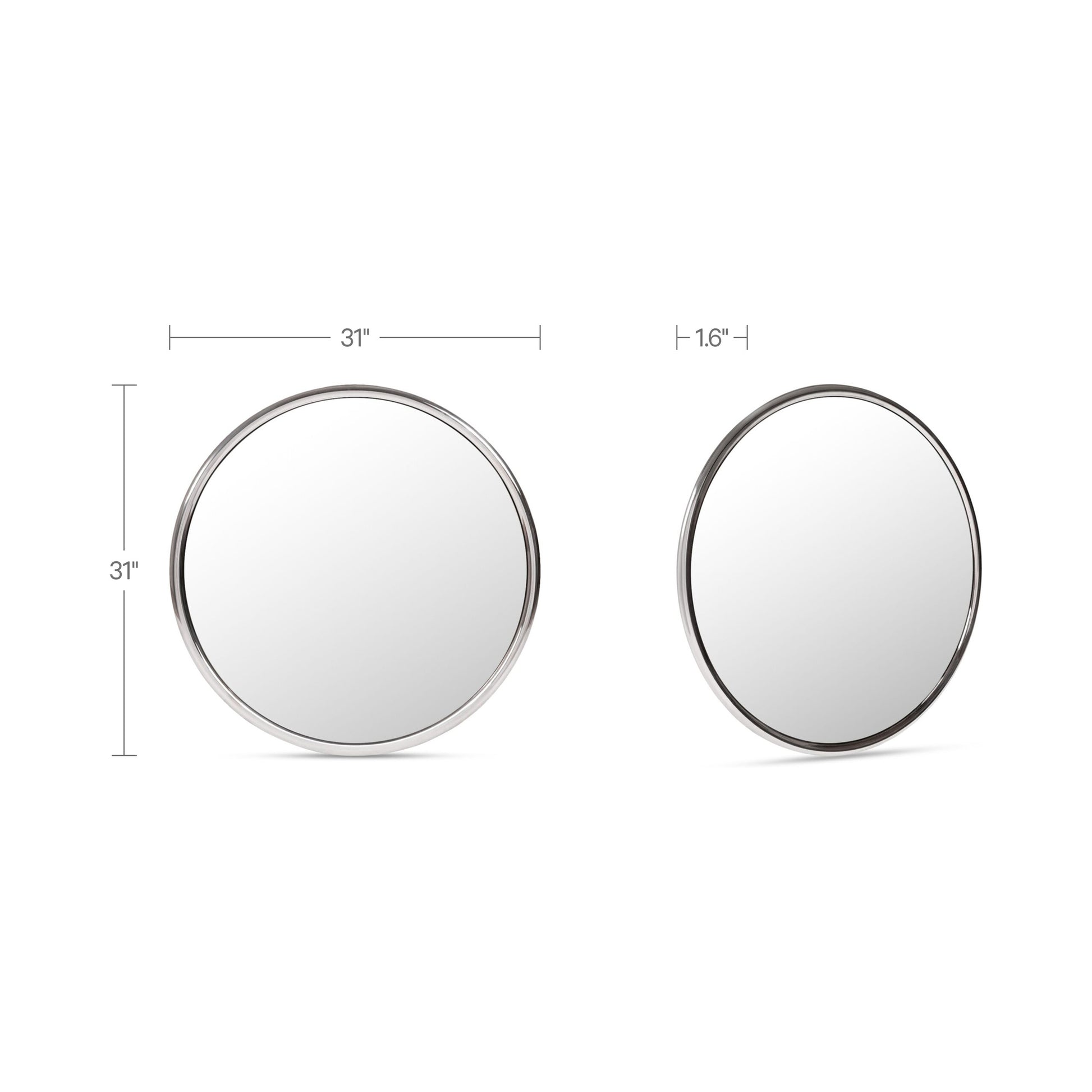 Lars Mirror Chrome by Moe's Home Collection - view 3