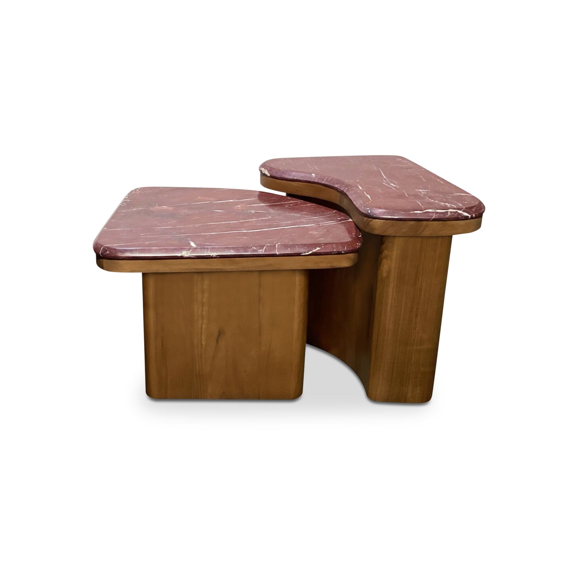Abi Nesting Coffee Table Levante Marble by Moe's Home Collection