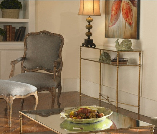 mirrored console tables