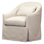 Becky Slipcovered Swivel Glider in Tribecca Natural