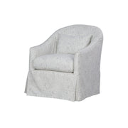 Becky Slipcovered Swivel Chair in Kalahara Saxony