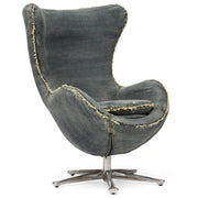 Collins Blue Denim Egg Arm Chair