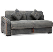 Colins Denim Sleeper Sectional Sofa