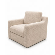Blufton Swivel Chair in Disk Linen