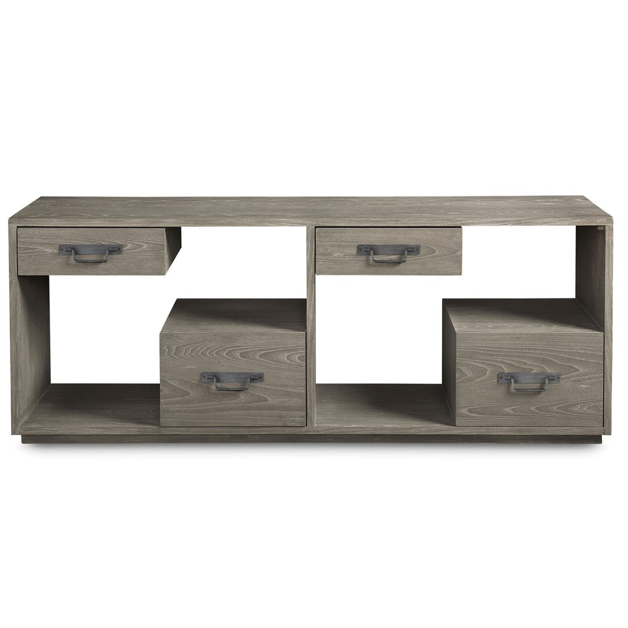 Danbury Grey 4 Drawer Media Console 78",558966