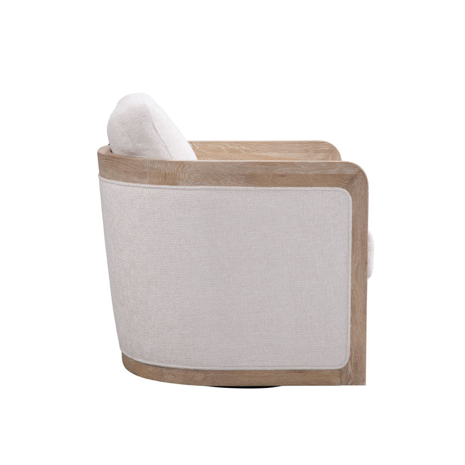 Buena Vista Swivel Chair in Norse Bone (Performance Fabric)