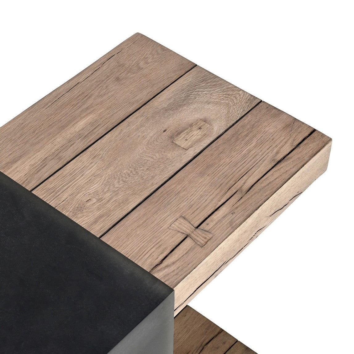 Danica 72" Reclaimed Wood and Iron Console Table