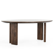 Norwood Solid Wood Oval Dining Table 78"