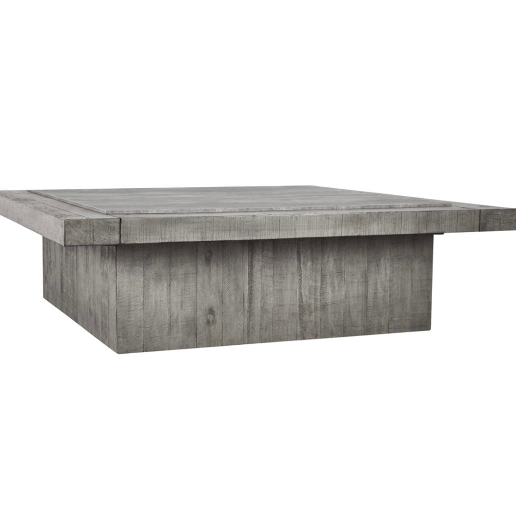 Scottsdale Reclaimed Wood and Concrete Coffee Table 60"