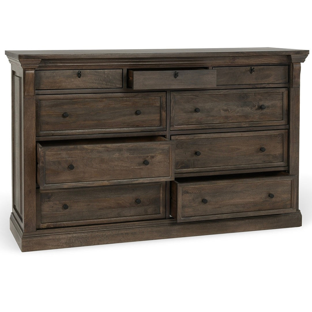 Adelaide 9-Drawer Mango Wood Dresser 70"