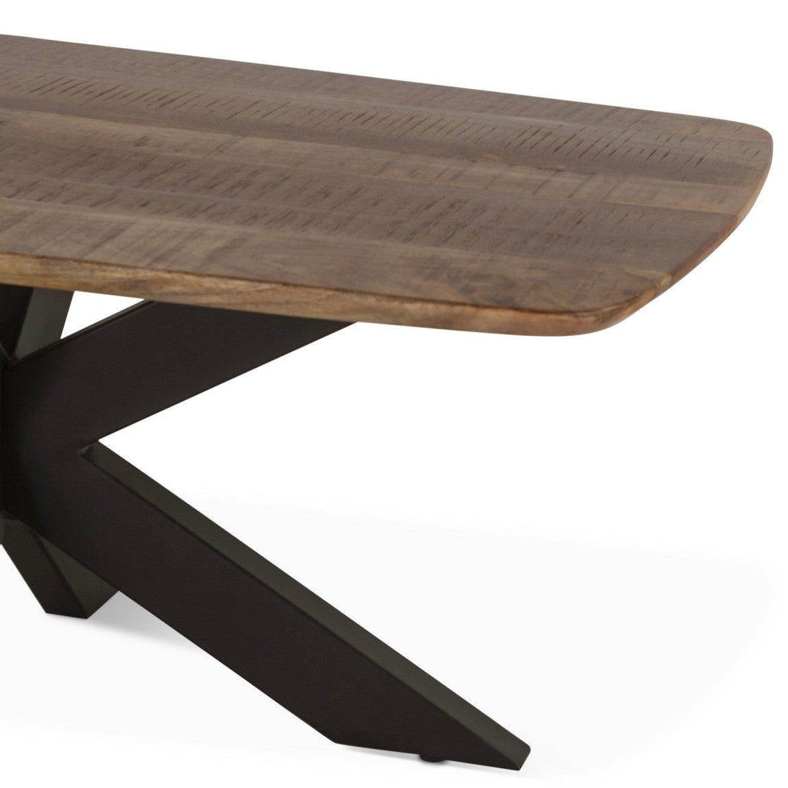 Rapallo Mango Wood and Iron Coffee Table Natural 46"