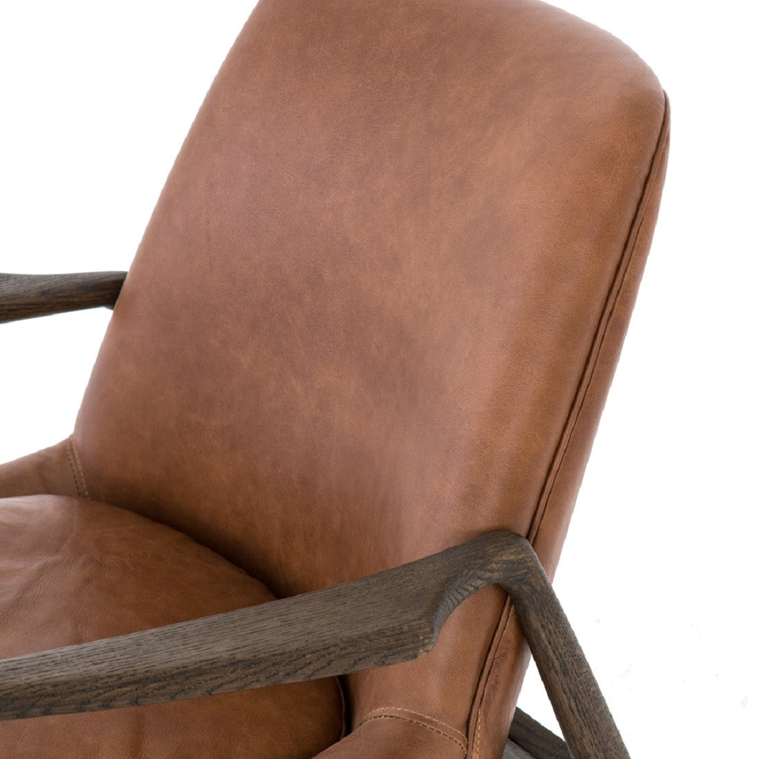 CASH-83J-253,BRADEN LEATHER CHAIR,Brandy